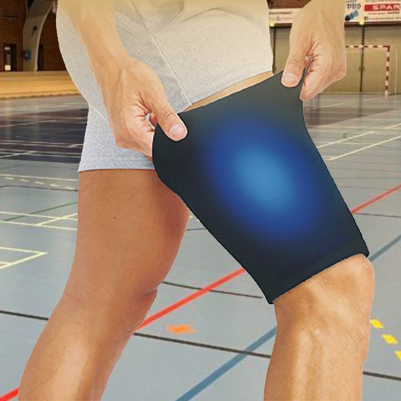 kølende lårbind, smertelindrende, HotColdRecover, kompression